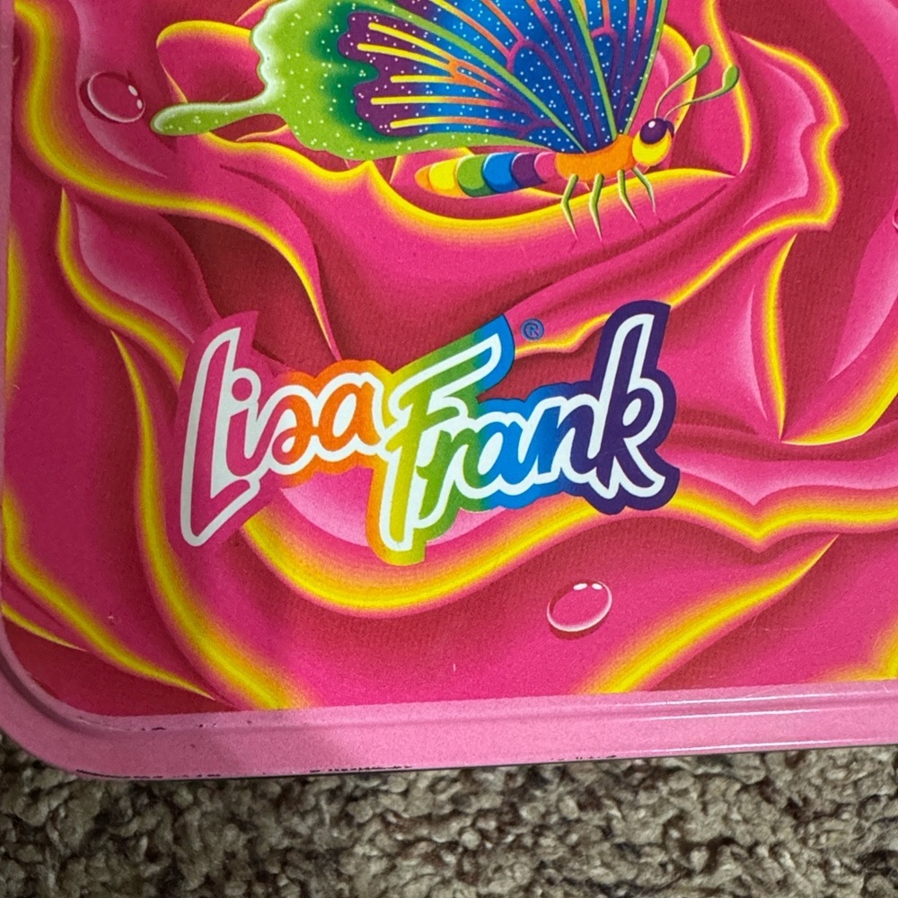 Vintage Lisa Frank kittens and butterflies collectible tin container - Picture 14 of 15